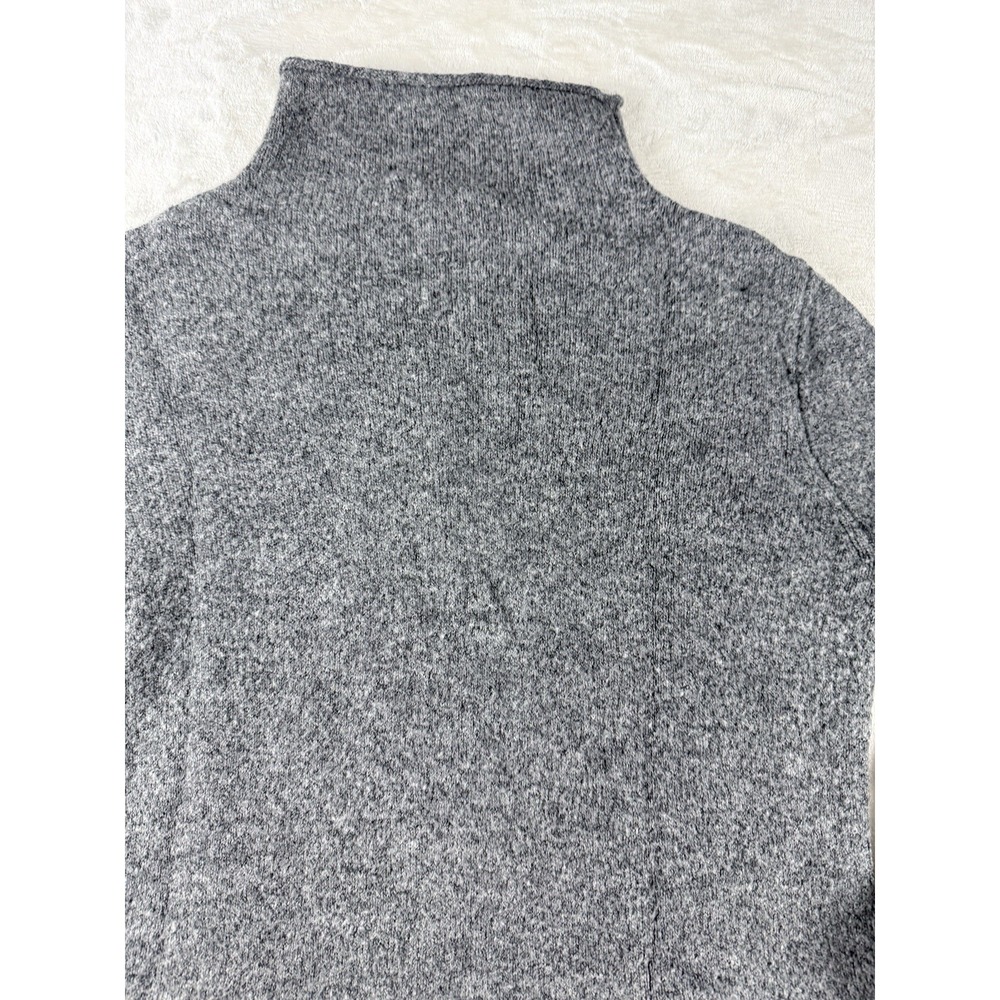 Madewell Gray Turtleneck Sweater Women's Small Ribbed Hem Knit Pullover - Picture 6 of 7
